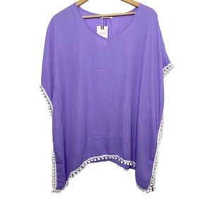 Adreamly swimsuit coverup purple